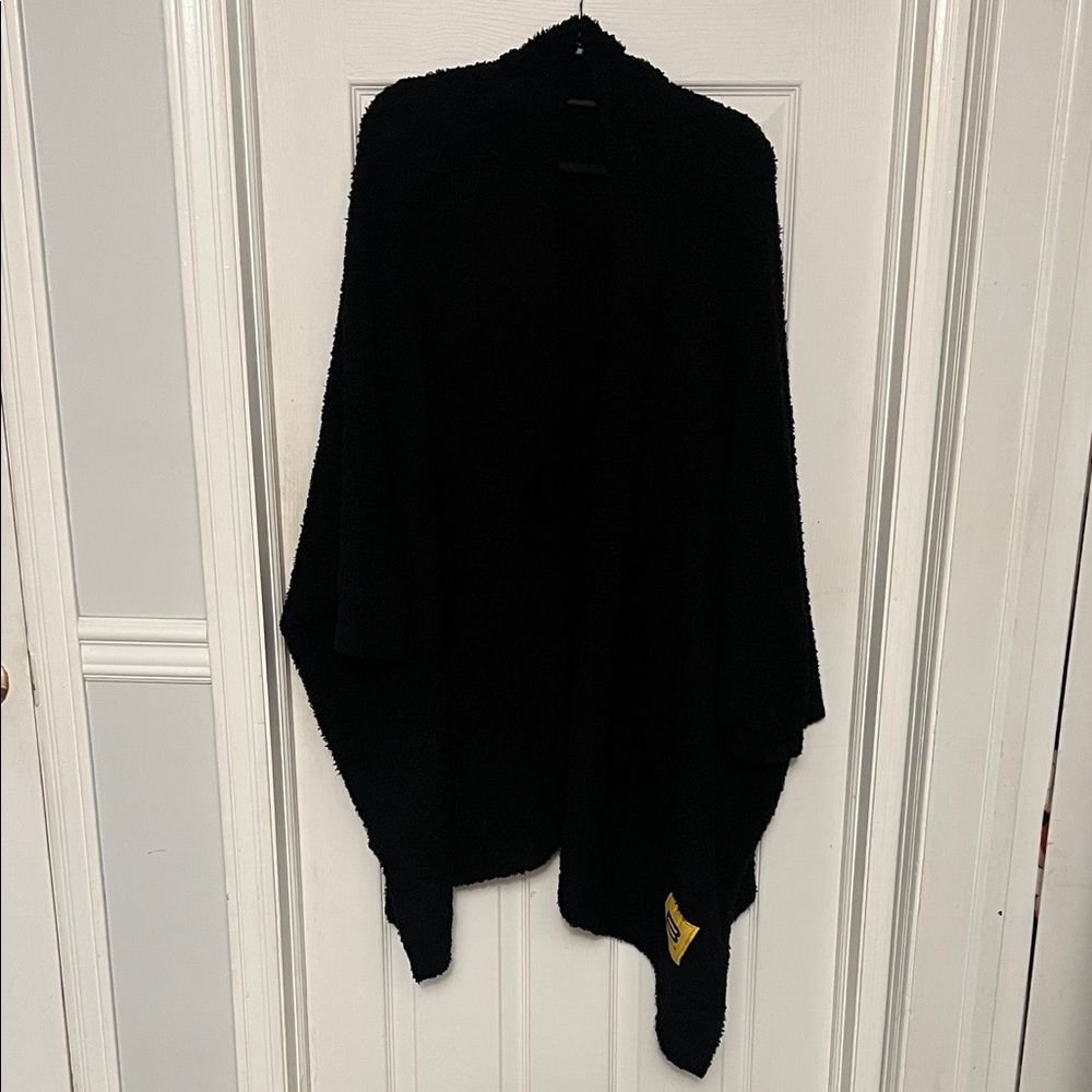 Big Blanket Co Black Fleece Blanket Premiere Plush Wrap - Picture 2 of 10